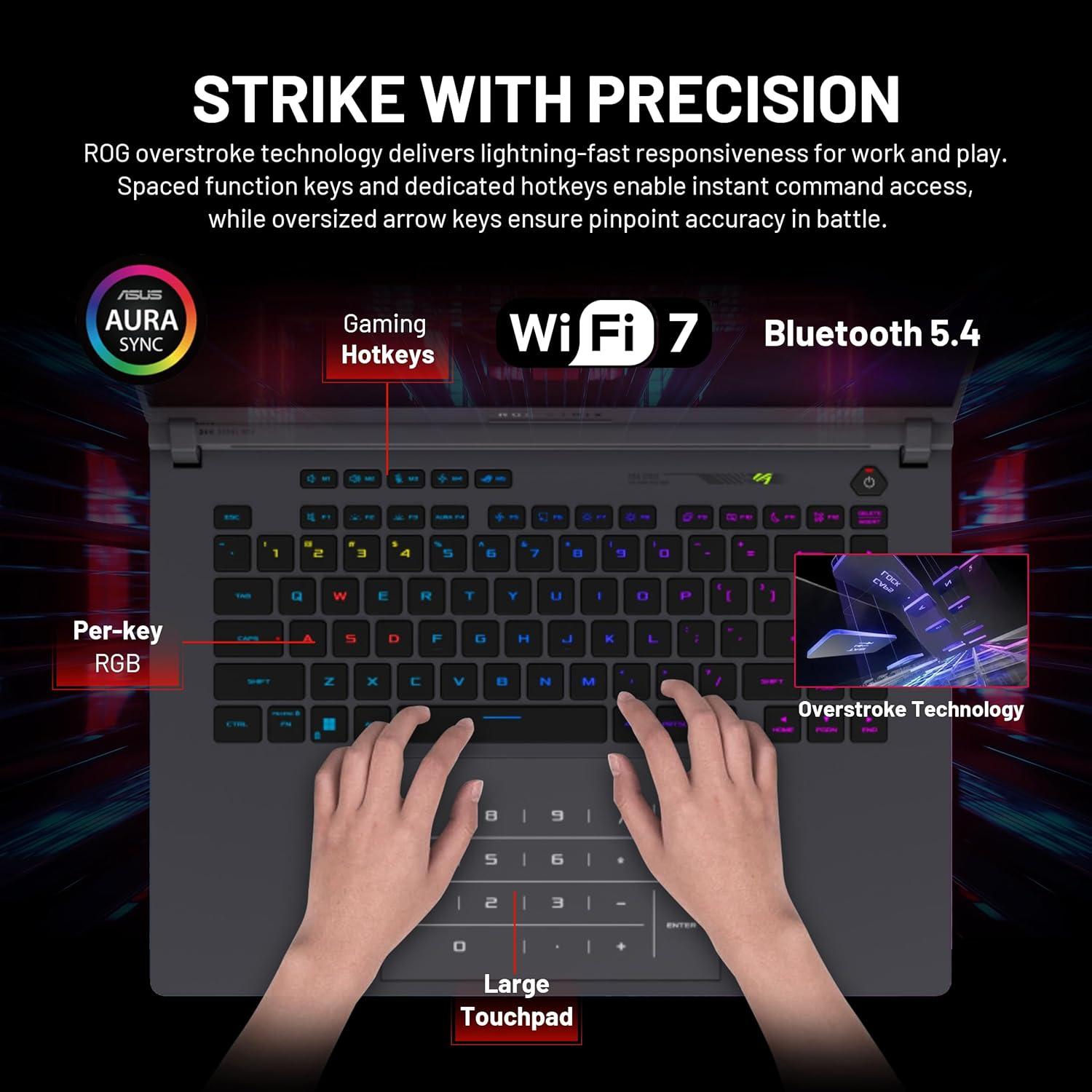 ASUS ROG Strix G16 - KI-Workstation, TGP/TDP-stark, stoppt Engpass