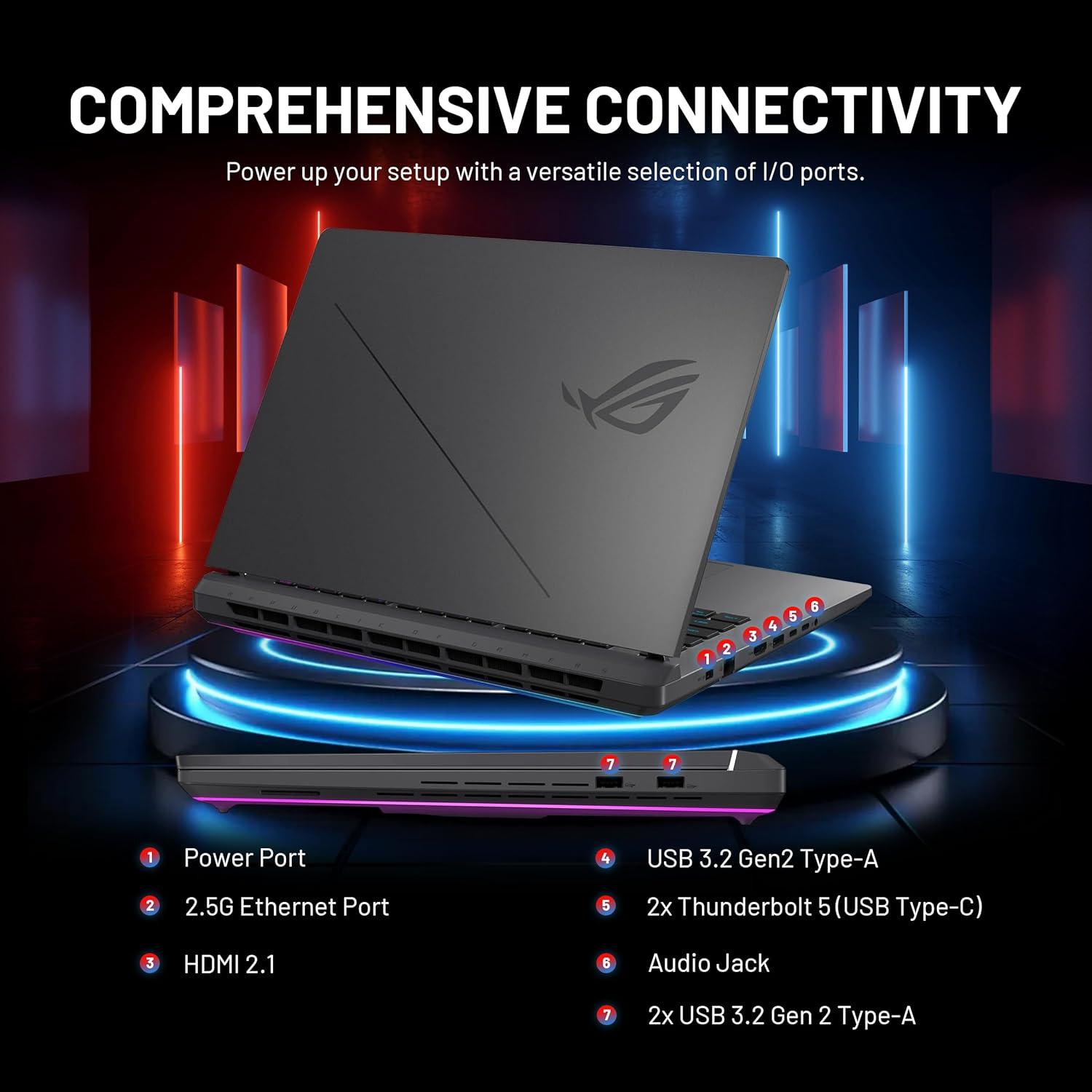 ASUS ROG Strix G16 - KI-Workstation, TGP/TDP-stark, stoppt Engpass
